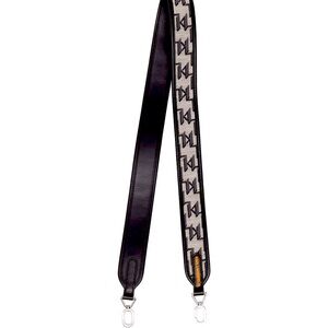 Karl Lagerfeld monogram leather bag strap.